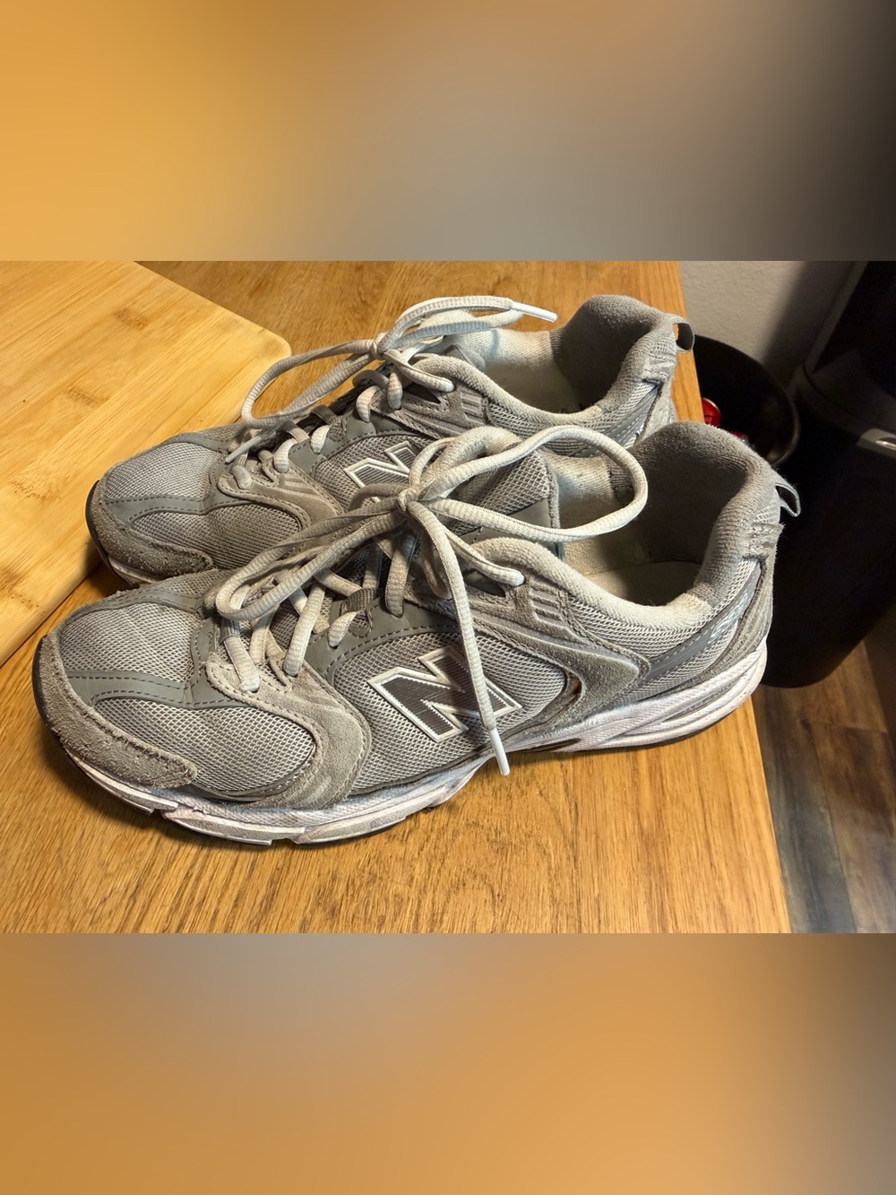 New Balance Gray Athletic Walking Shoes
